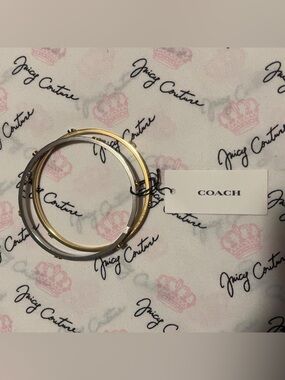 Authentic Coach bangle bracelet set 💫